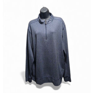 Greg Norman Men's XL Tall 1/4 Zip Performance Pullover Shark Logo (JC211)